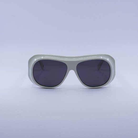 Palm Angels PERI103 ELFIN 0107 Sunglasses White Aviator Frame, Grey Lenses - Picture 3 of 9
